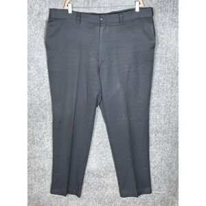 Oak Hill Dress Pants Mens Size 44x32 Gray Polyester Chino Pockets